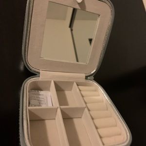 Silver Travel Jewelry Box